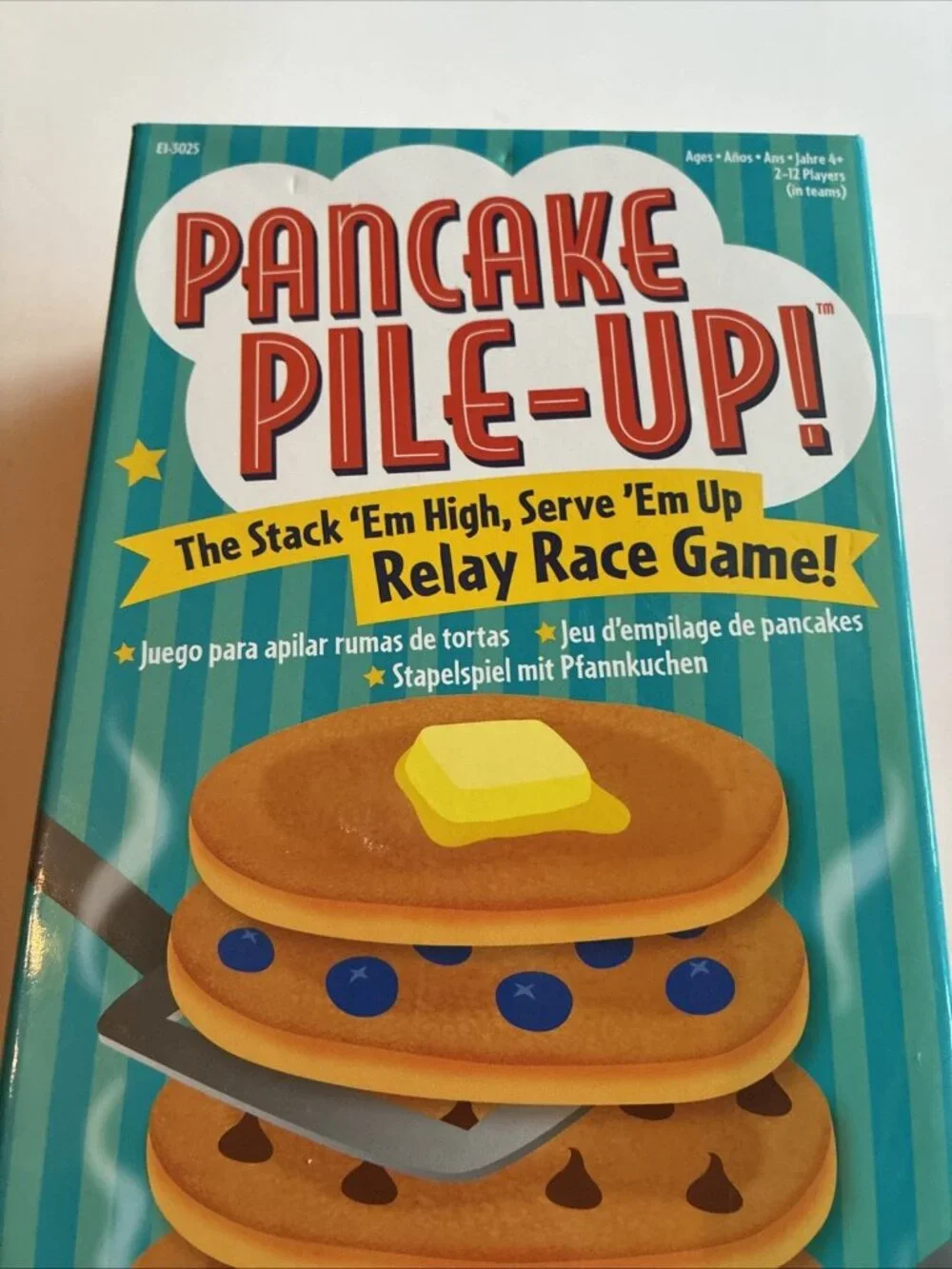 Educational Insights Pancake Pile Up Game Box Only Griddle Board Replacement
